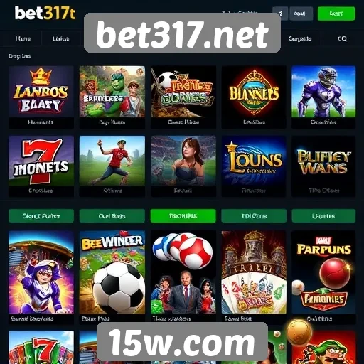 Variedade de jogos oferecidos por bet317.net